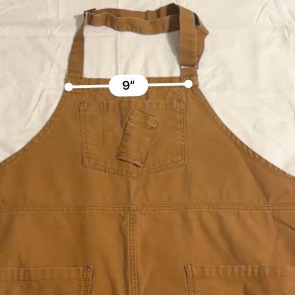 CHEF WORKS URBAN ROCKFORD CANVAS BIB APRON NUTMEG - Picture 9 of 11